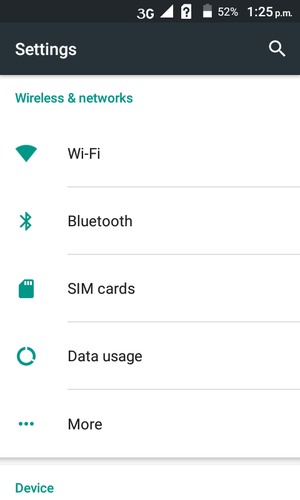 Select Wi-Fi