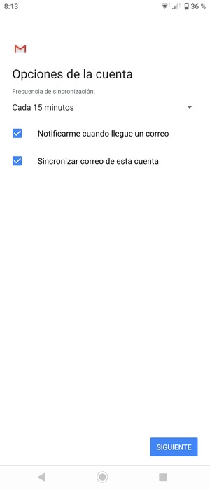 Seleccione SIGUIENTE