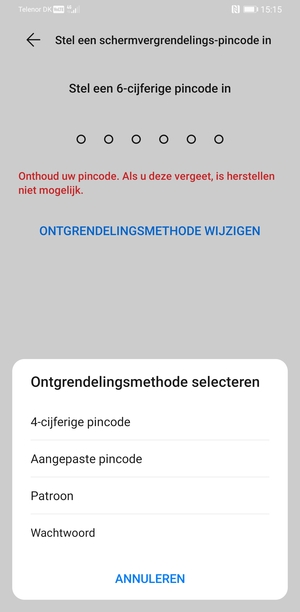Selecteer Patroon