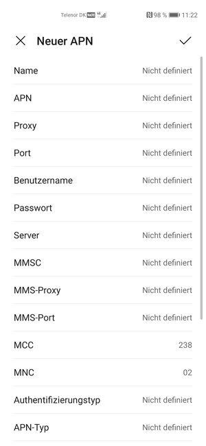 Geben Sie Internet-Informationen ein