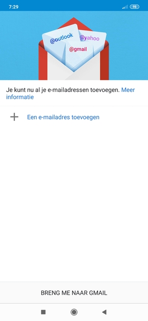 Selecteer Een e-mailadres toevoegen