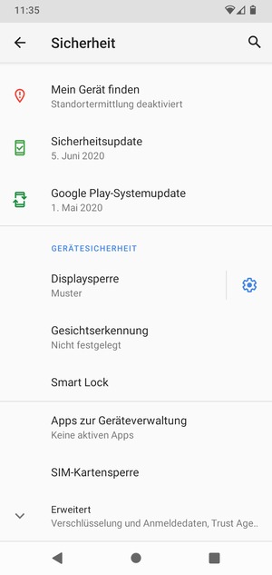 Ihr Handy ist jetzt mit einer Bildschirmsperre gesichert