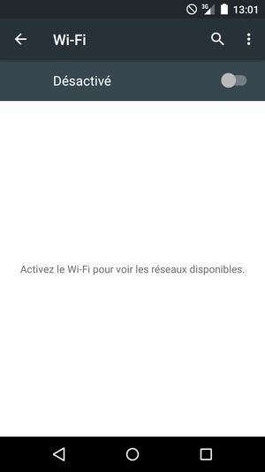 Activer le Wi-Fi