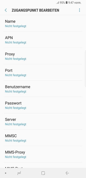 Geben Sie Internet-Informationen ein