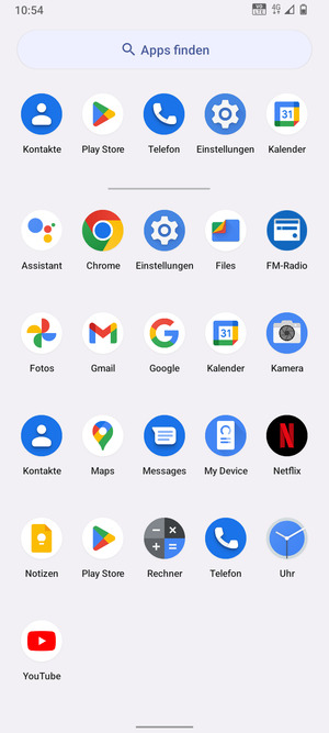 Wählen Sie Einstellungen
