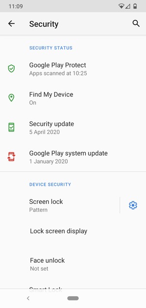 Your phone is now secure with a screen lock