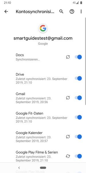 Ihre Daten werden synchronisiert
