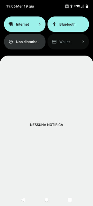 Scorri nuovamente verso il basso il menu in alto