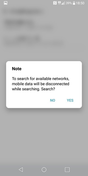 Select YES