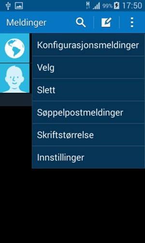 Velg Innstillinger