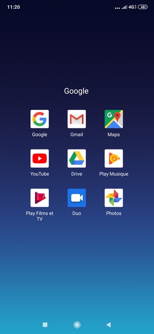 Sélectionnez Gmail
