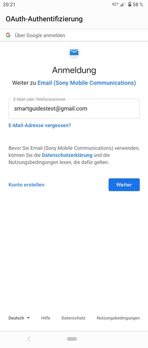 Wählen Sie Weiter