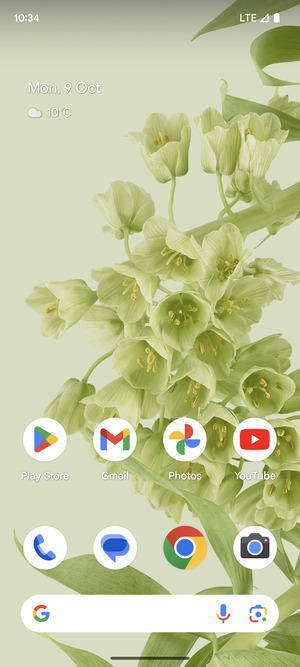 Swipe up