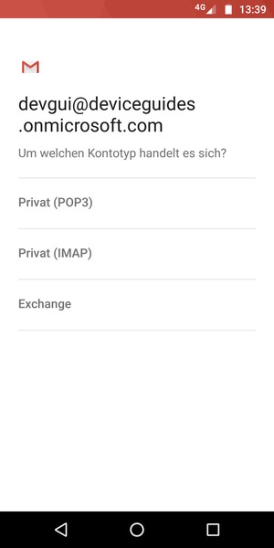 Wählen Sie Exchange