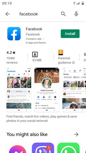 Select the app