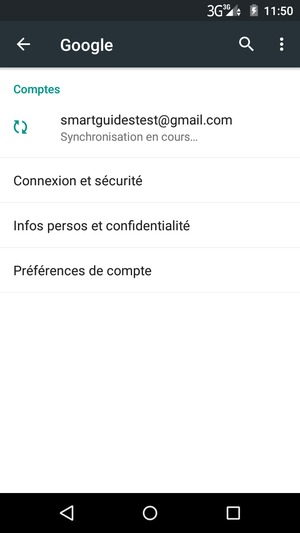 Sélectionnez votre compte