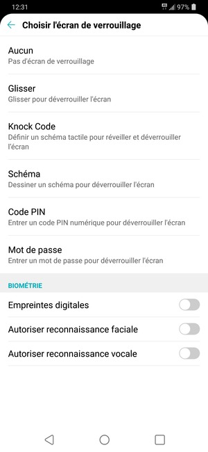 Sélectionnez Schéma