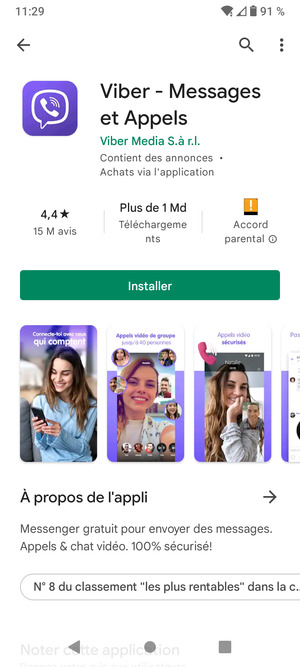 Sélectionnez Installer