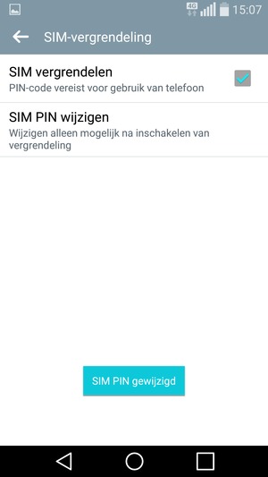 Uw SIM PIN is gewijzigd