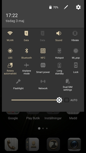 Stäng av WLAN och Bluetooth