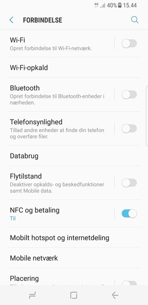 Vælg Mobile netværk