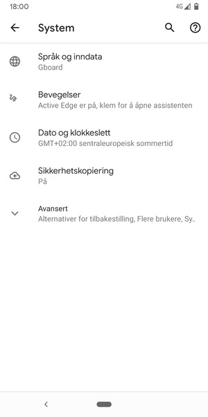 Velg Avansert