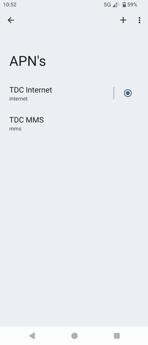 Selecteer de Menu-knop
