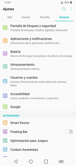 Seleccione Usarios y cuentas