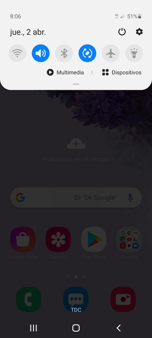 Deslice hacia abajo el menú superior de nuevo
