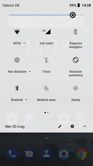 Disattiva Wi-Fi e Bluetooth