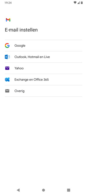 Selecteer Outlook, Hotmail en Live
