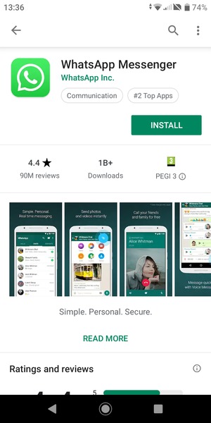 Select INSTALL