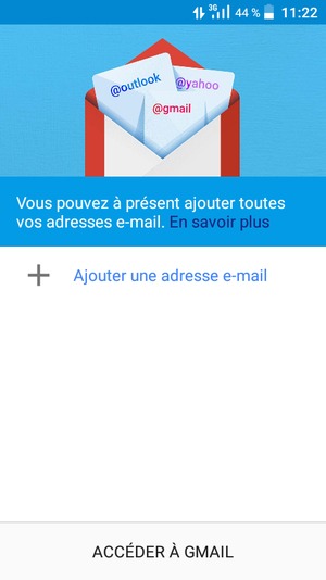 Sélectionnez Ajouter une adresse e-mail