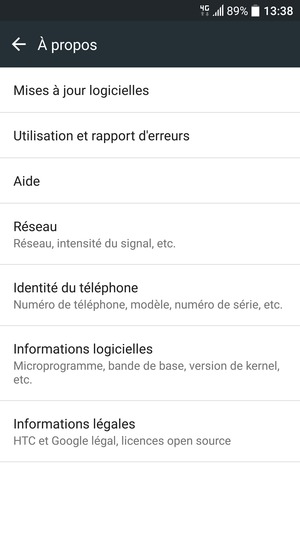 Sélectionnez Mises à jour logicielles