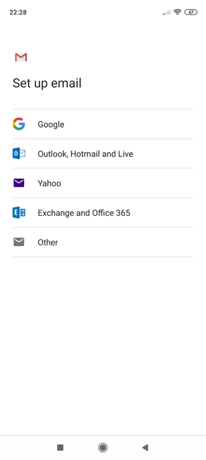 Select  Outlook, Hotmail and Live