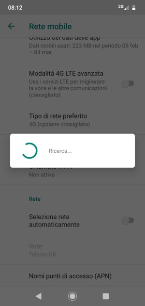 Attendi il completamento della ricerca