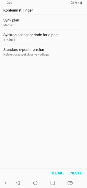 Velg NESTE