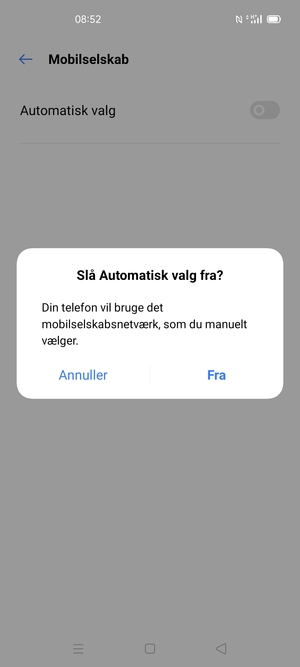 Vælg Fra