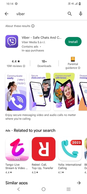 Select the app