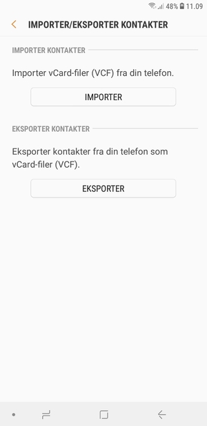 Vælg IMPORTER