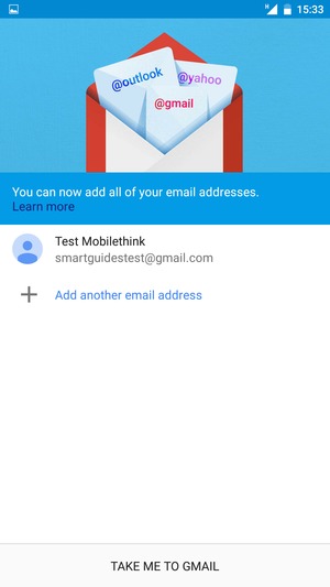 Select TAKE ME TO GMAIL