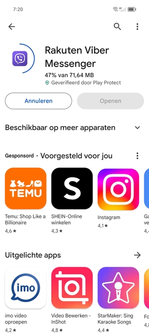 Wacht tot het installatieproces beëindigd is