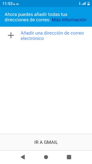 Seleccione Añadir una dirección de correo electrónico