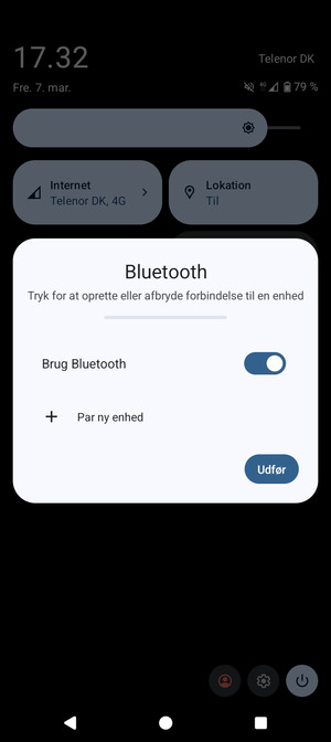 Slå Brug Bluetooth fra