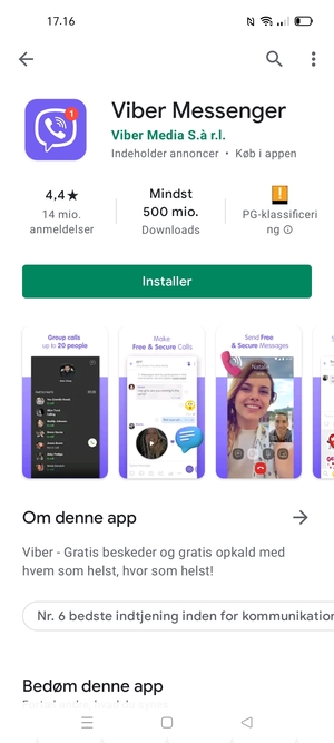 Vælg Installer