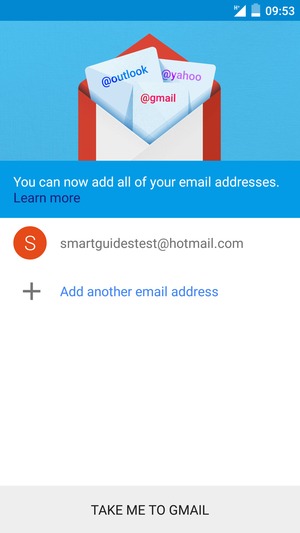 Select TAKE ME TO GMAIL