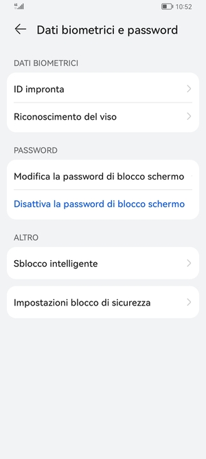 Il tuo telefono è ora protetto dal blocco schermo