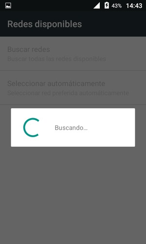 Espere a que la búsqueda termine