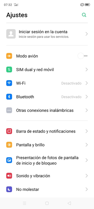 Seleccione SIM dual y red móvil