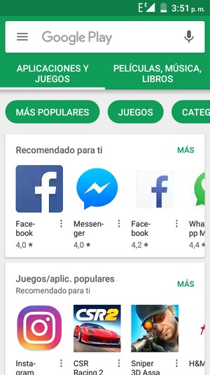 Seleccione la barra de Búsqueda